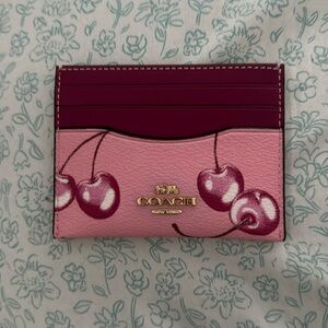 Coach Cherry Card Case